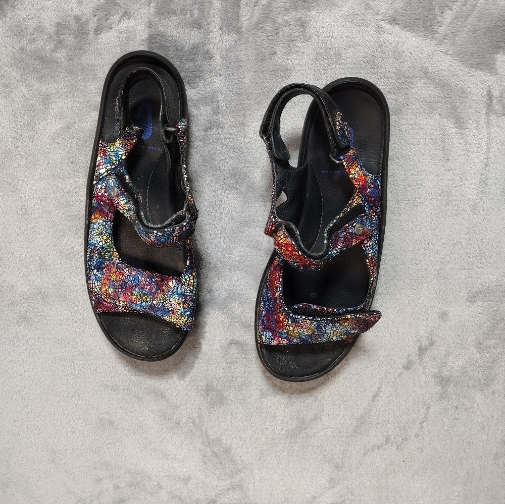 Wolky Womens Sandals Rio Multi Slingbacks EUR 42 US 10 -10.5 Shoes